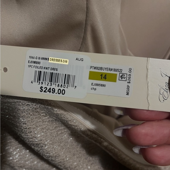 Foiled Knit Dress - Picture 3 of 5